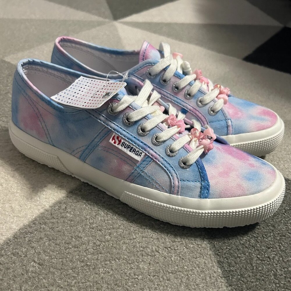NWT Superga 2750 Tie Dye Beads Sneakers Size Mens‎ 7/Women's 8.5
